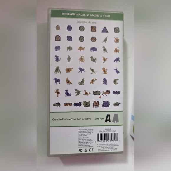 Cricut Lite Zoo Day cartridge - Picture 2 of 2